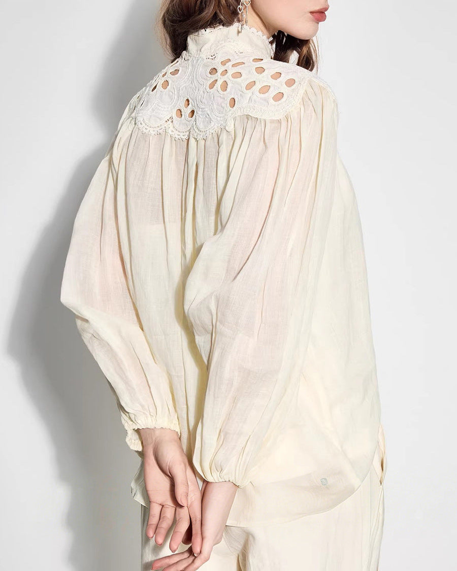 coco embroidered blouse