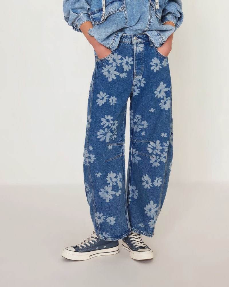 Let It Grow Barrel Leg Jean
