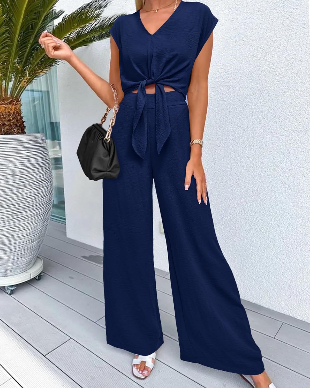 Cap Sleeve Pant Set