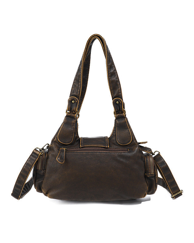Retro Patchwork Leopard Tote Bag