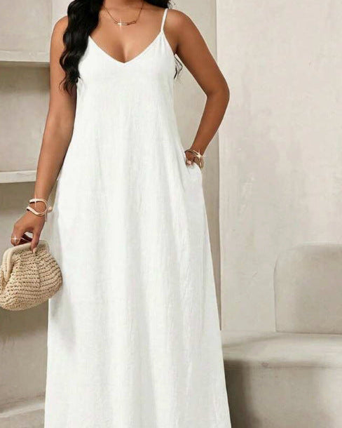 Linda Linen Maxi Dress