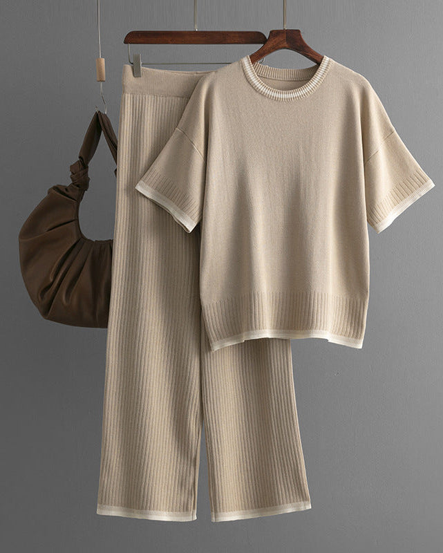 Soft Touch Knit Pants Set