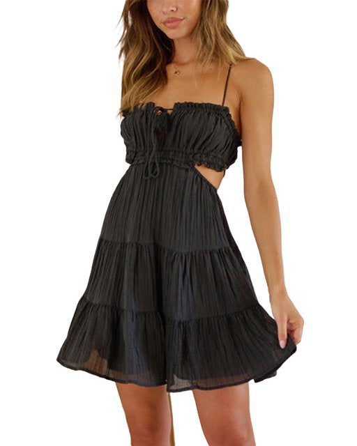Cutout Backless Mini Dress