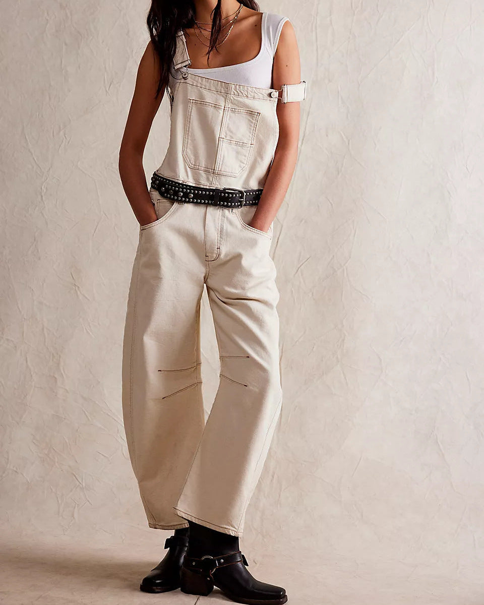 We The Free Good Luck Barrel Overalls