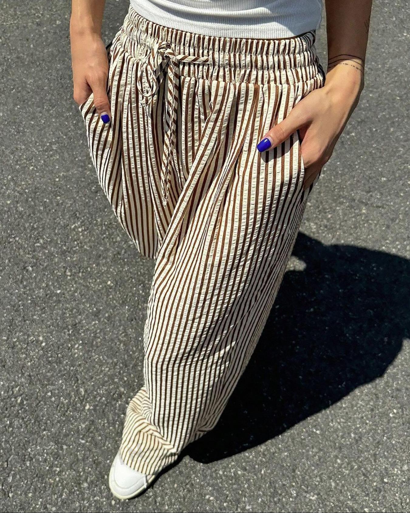 Everyday Comfort Striped Pants