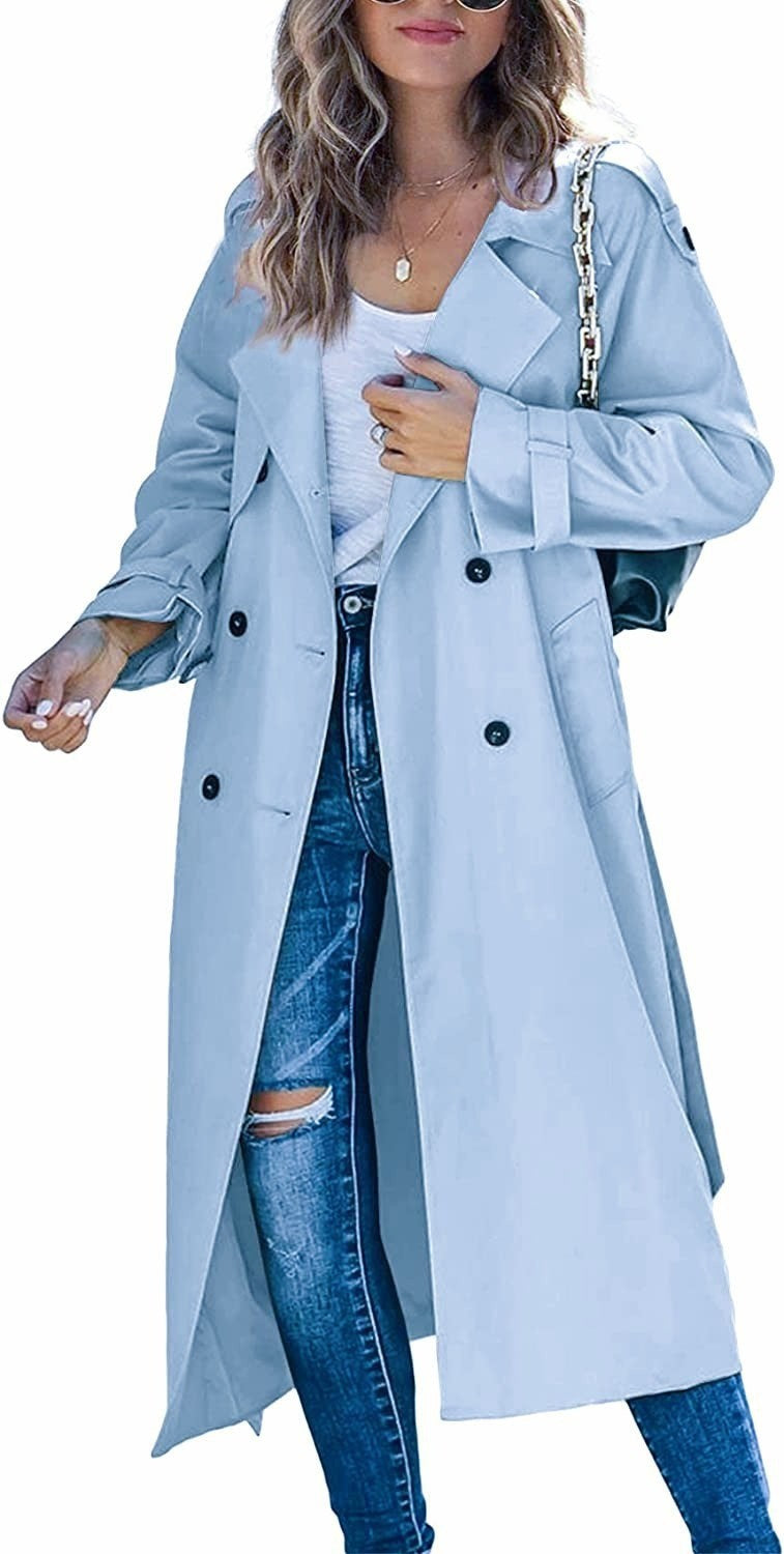Oversized Long Trench Coat