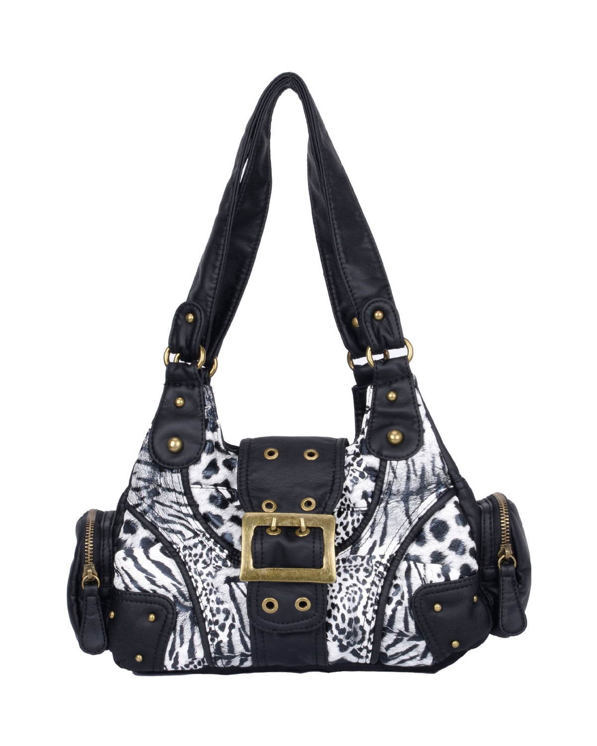 Retro Patchwork Leopard Tote Bag