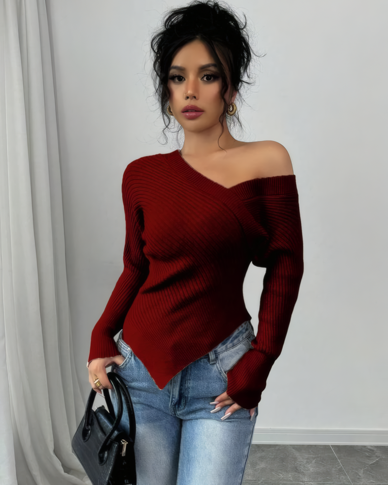 Amaya One Shoulder Sweater