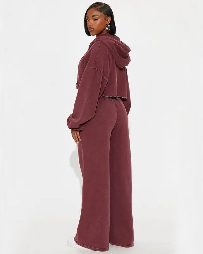 On The Go Fleece Pant Set