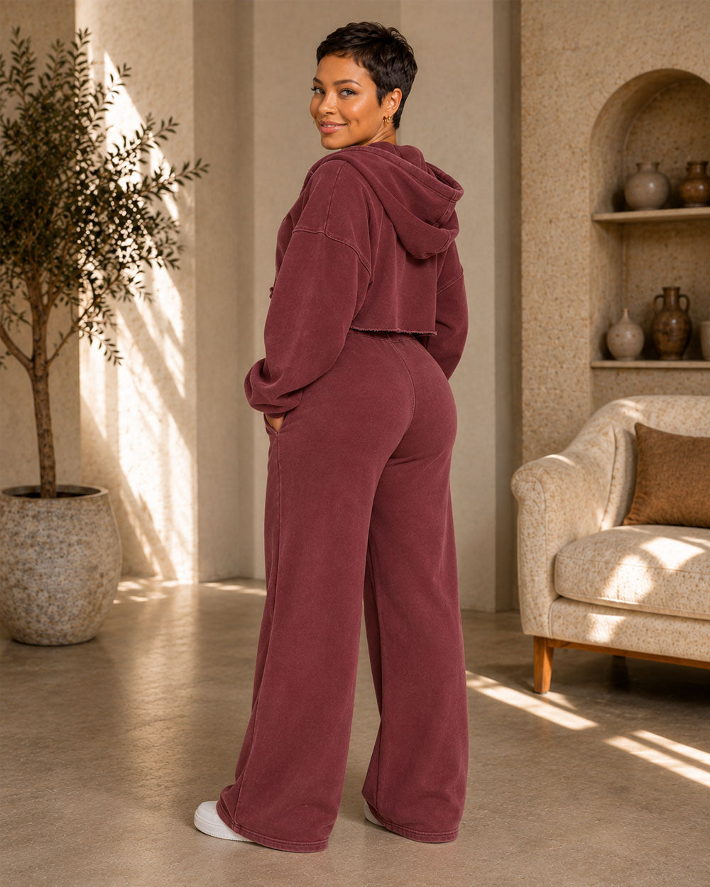 On The Go Fleece Pant Set