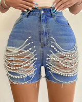 Pearl Denim Shorts