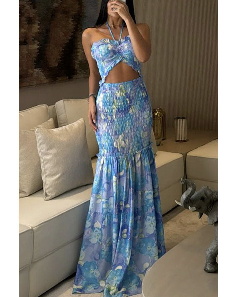 Vivica Floral Smocked Maxi Dress