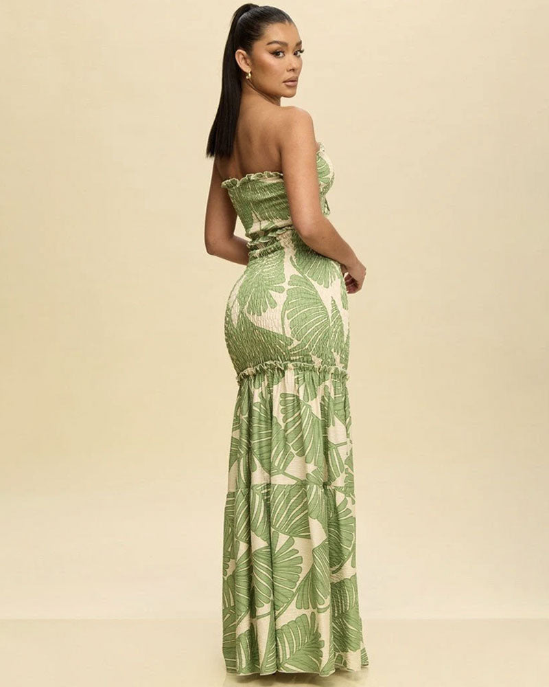 Vivica Floral Smocked Maxi Dress