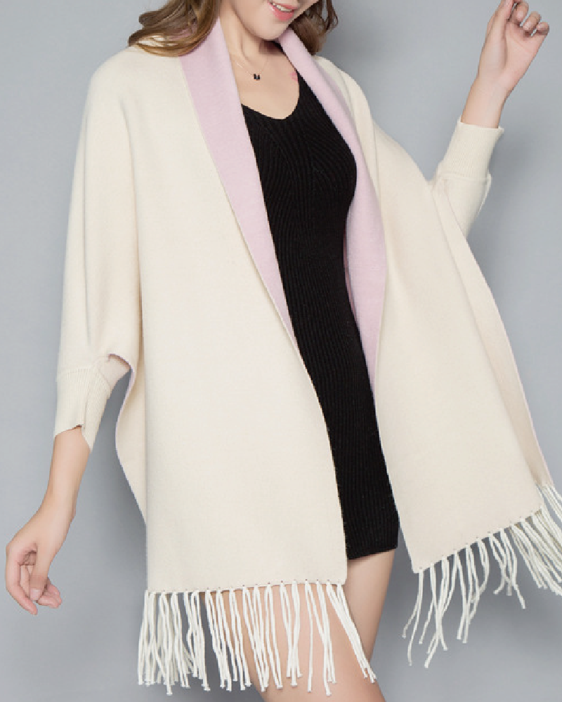 Aesthetica Two-Toned Shawl Coat