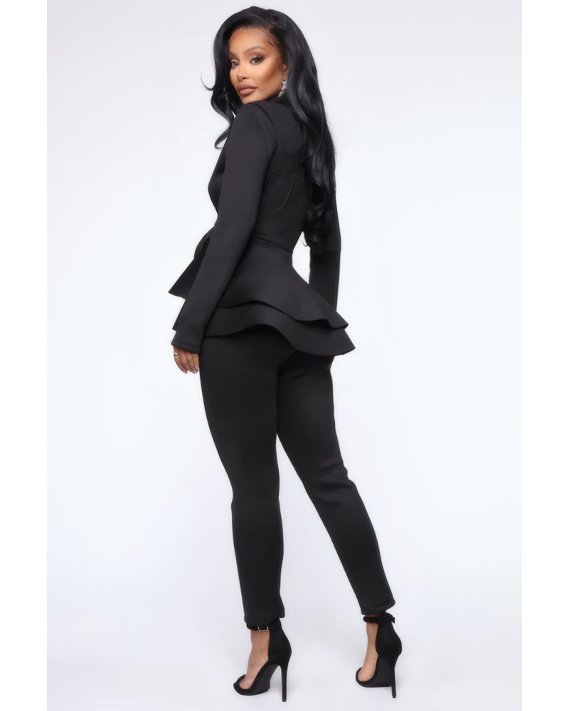 Penelope Scuba Peplum Set