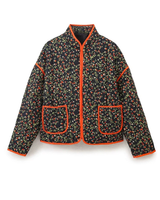 Stylish Floral Puffy Coat