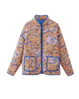 Stylish Floral Puffy Coat