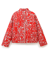 Stylish Floral Puffy Coat