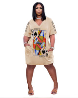 Queen of Spade Shirt Dress