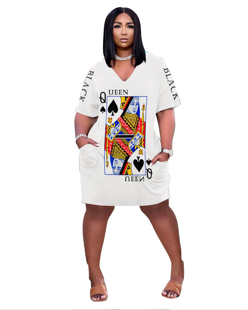 Queen of Spade Shirt Dress