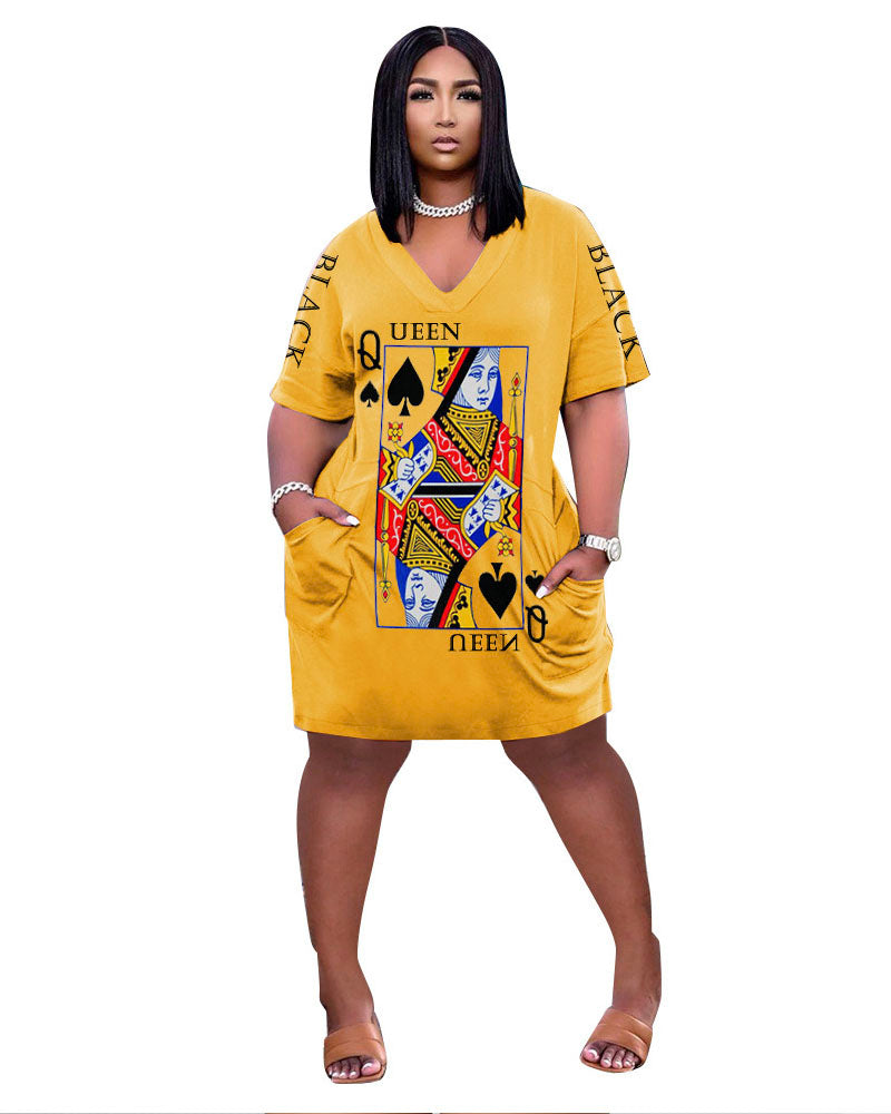 Queen of Spade Shirt Dress