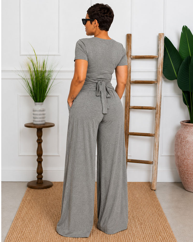 Quiet Confidence Wide Leg Pant Set