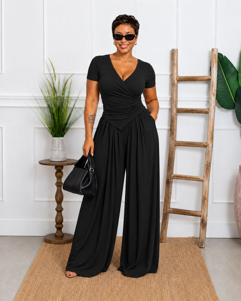Quiet Confidence Wide Leg Pant Set