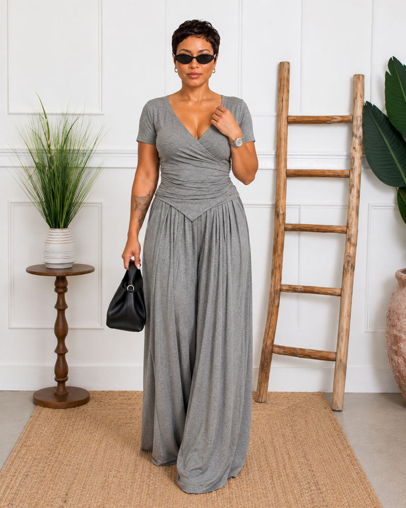 Quiet Confidence Wide Leg Pant Set