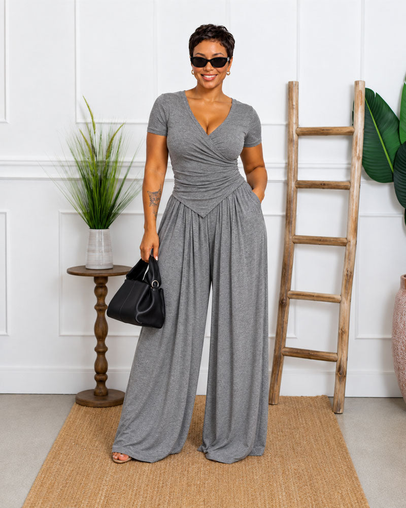 Quiet Confidence Wide Leg Pant Set