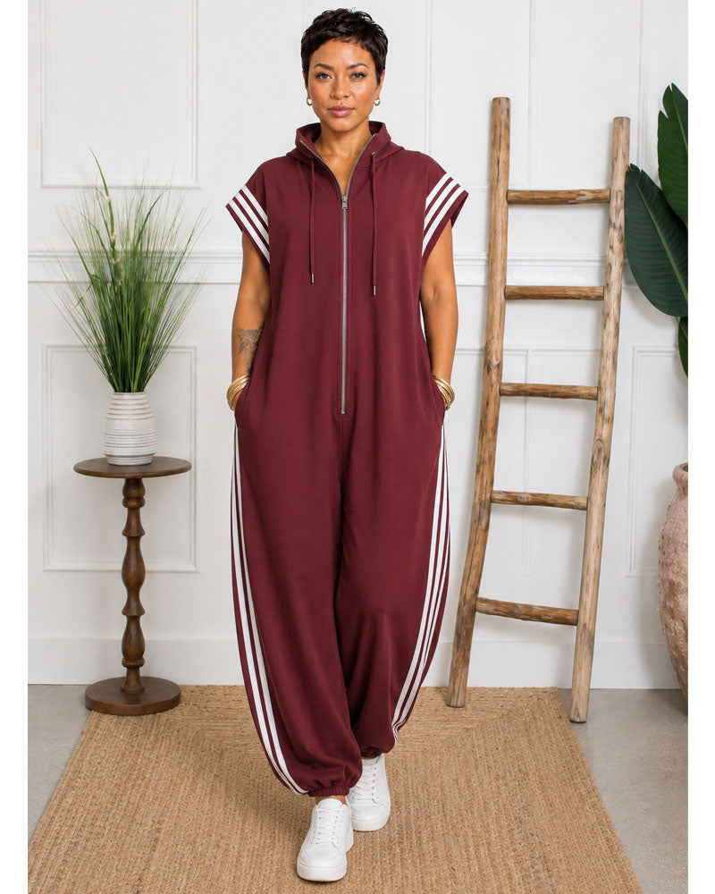 Rana Zip-Front Jumpsuit