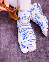 Reflexology Map socks + Massage Sticks