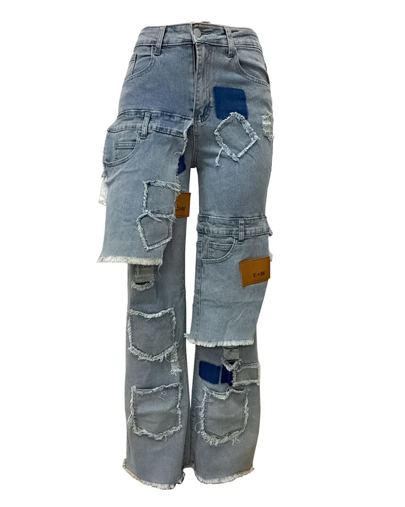 Reverse Me Patchwork Jeans