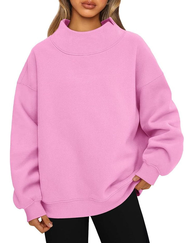 Rich Mock Neck Sweatshirt