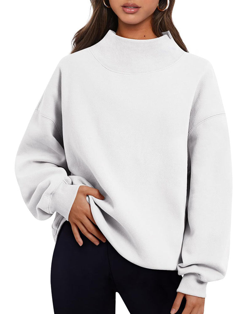 Rich Mock Neck Sweatshirt