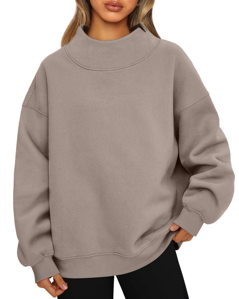 Rich Mock Neck Sweatshirt