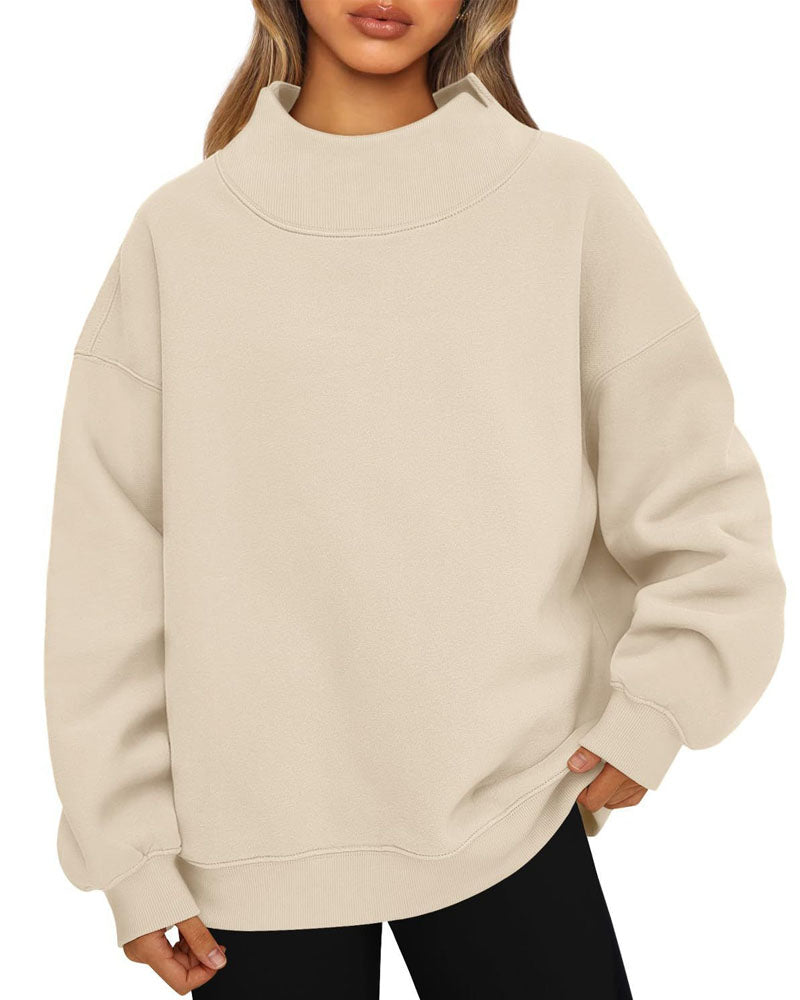 Rich Mock Neck Sweatshirt