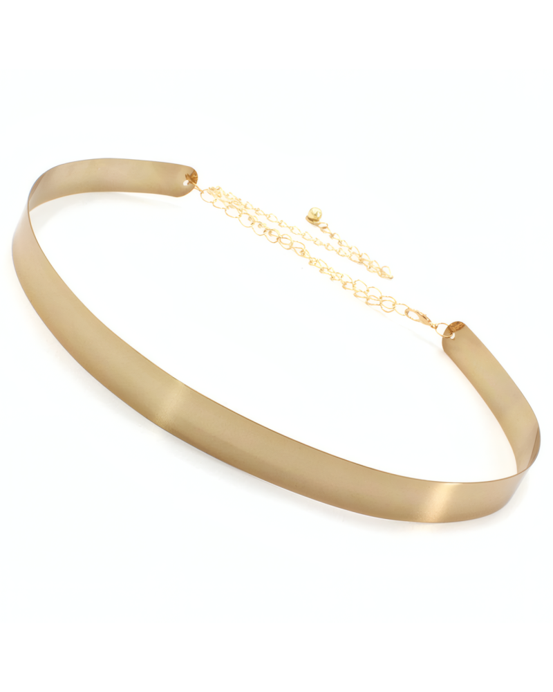 Golden Mirror Plate Belt
