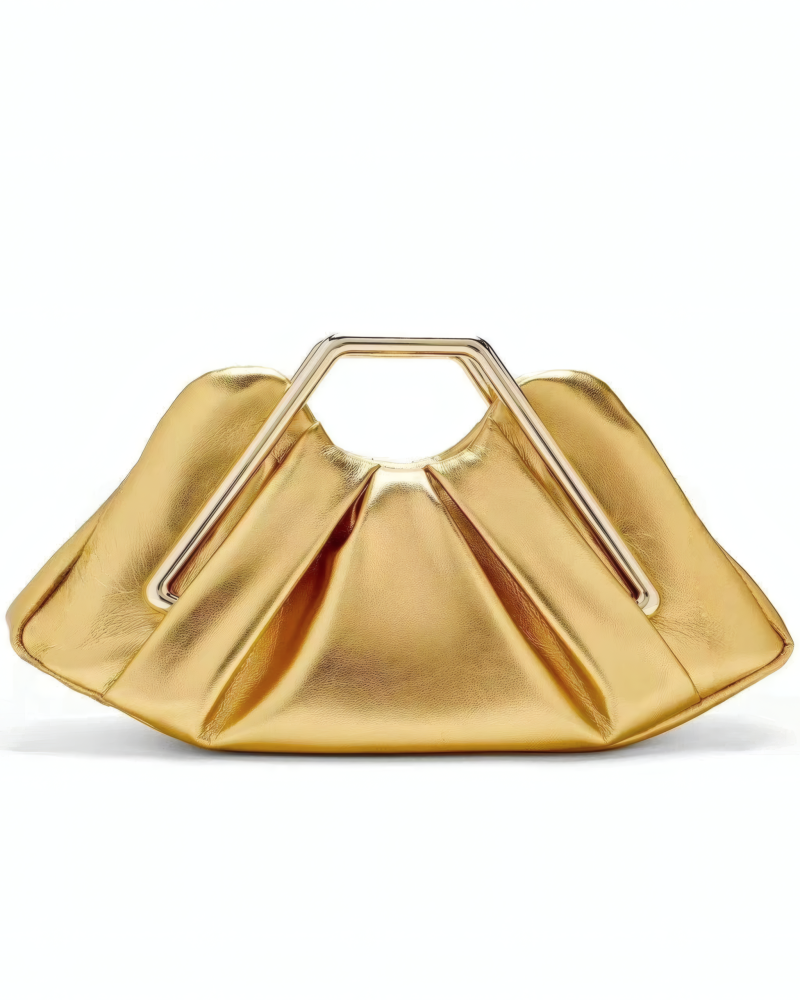Velvet Hour Pleated Clutch
