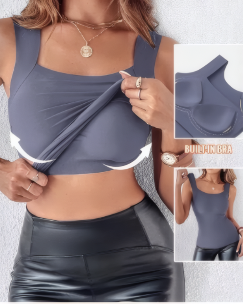 Tank Top with Built in Bra