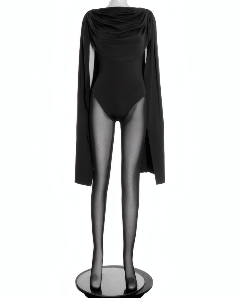 Chic Swing Collar Bodysuit