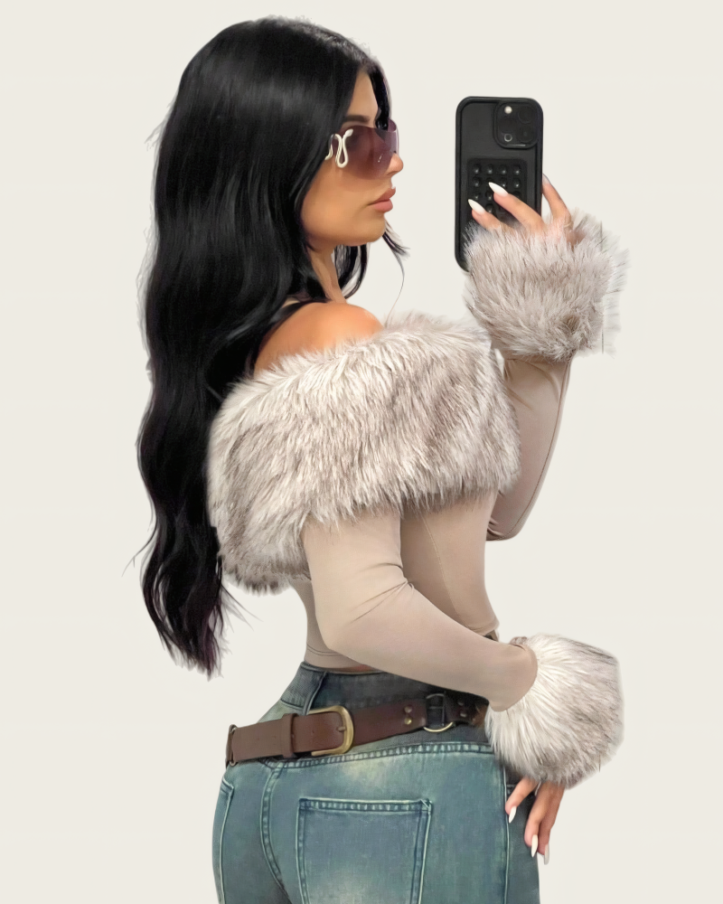 Snow Bunny Faux Fur Sweater