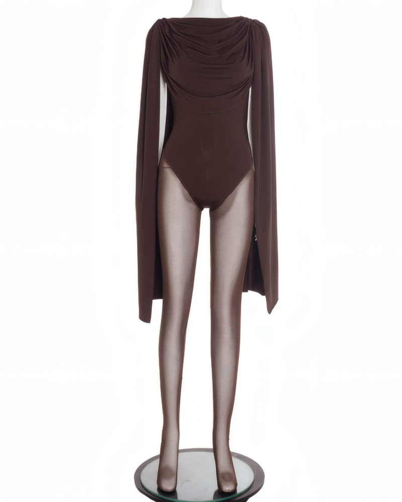 Chic Swing Collar Bodysuit