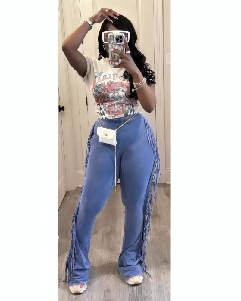 Good Times Fringed Flare Pant
