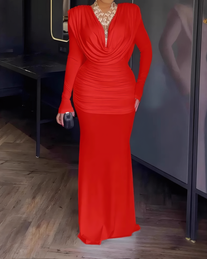 Hilana Draped Maxi Dress