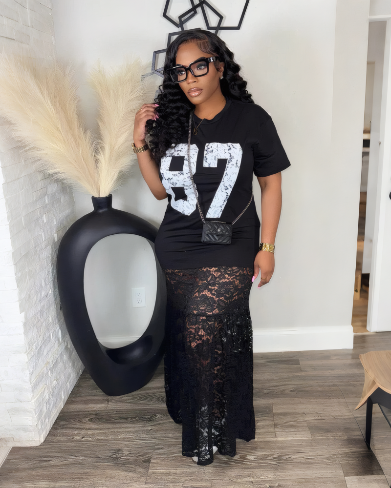 His Biggest Cheerleader Maxi Dress