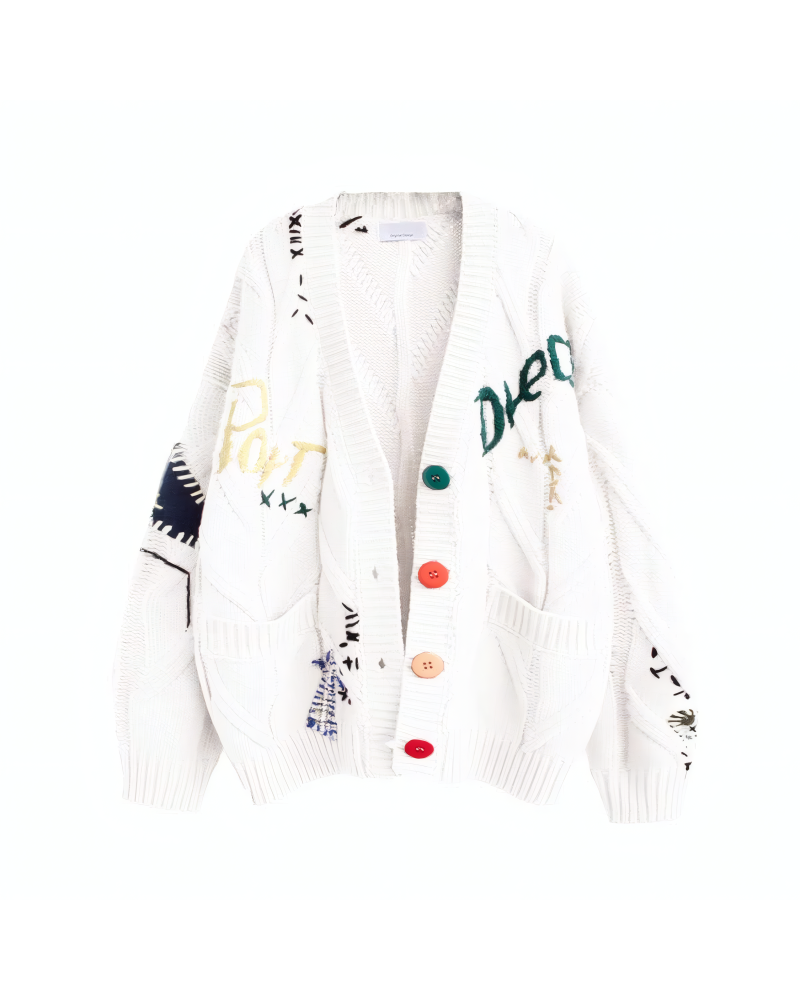 Snow Daze Cable Knit Cardigan