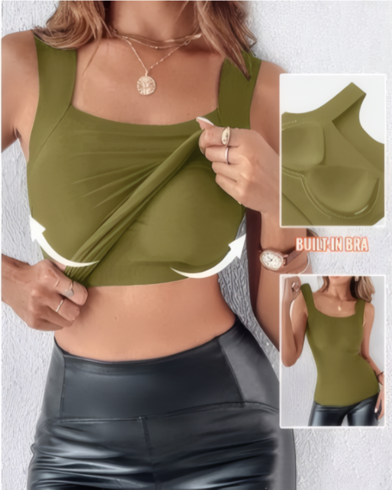 Tank Top with Built in Bra