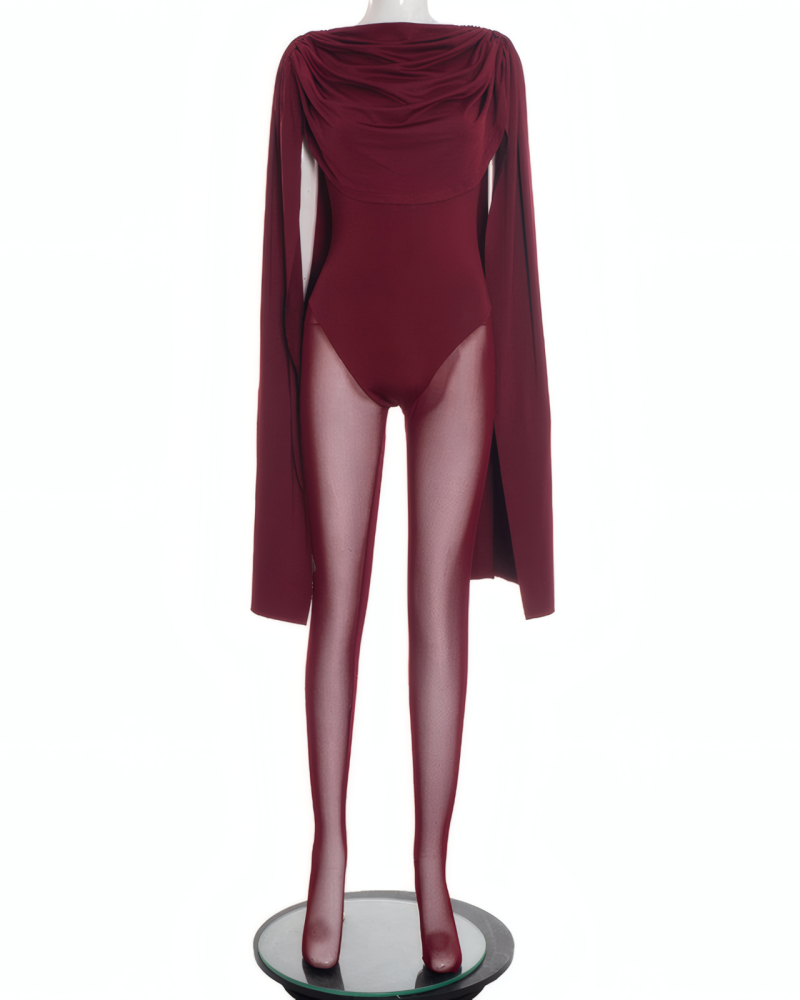 Chic Swing Collar Bodysuit