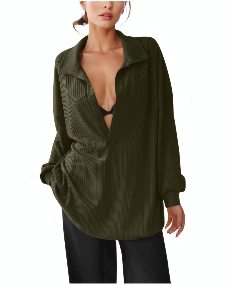 Deep V Pullover