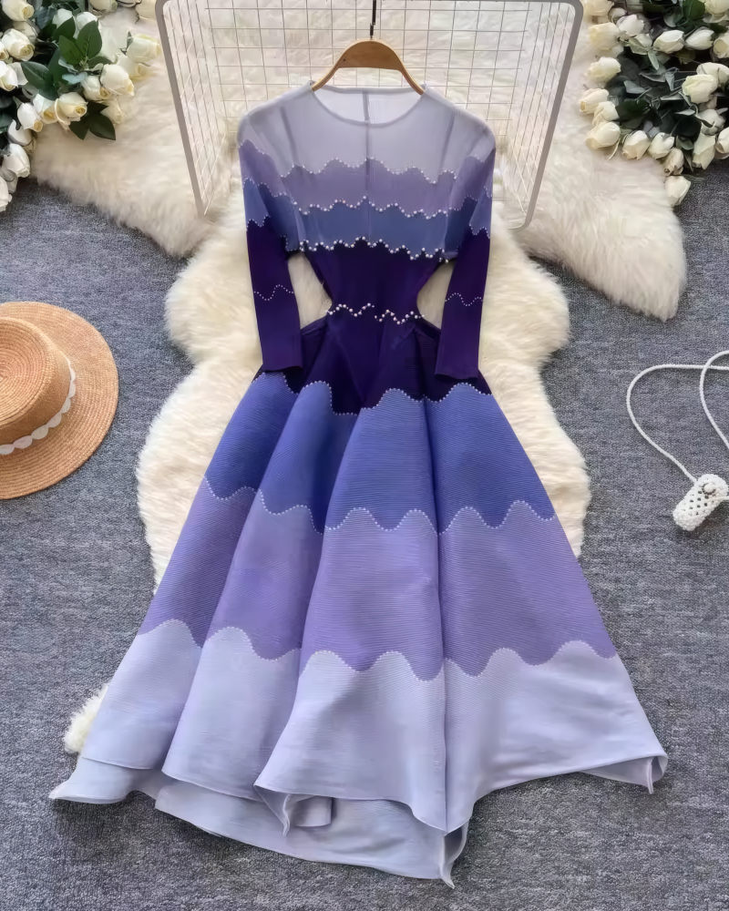 Elegance in Pearls Midi Dress